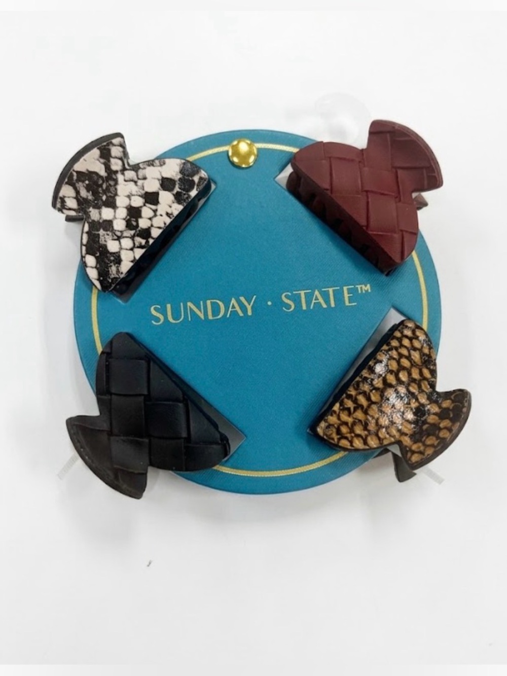 NWT ⚜️🖤⚜️ Sunday State Mini Claw Hair Clip Set of 2